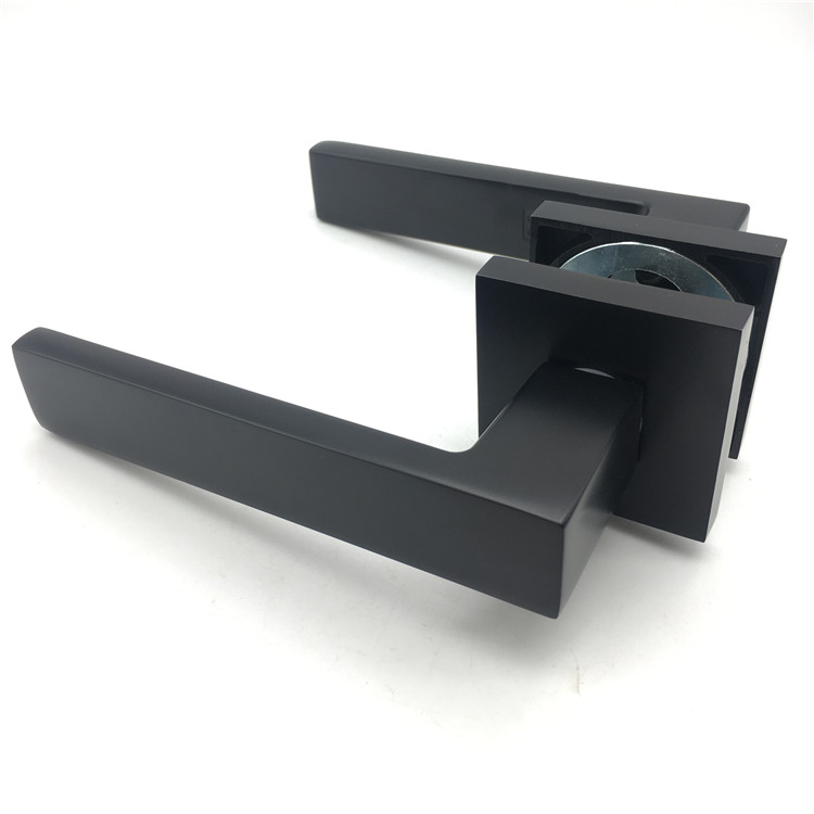 Black Painted Door Handle Lock 