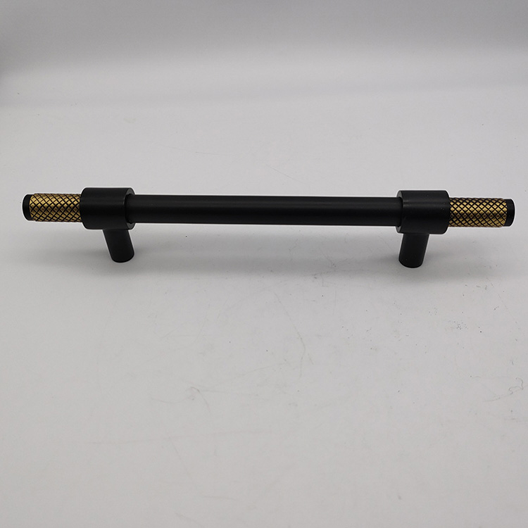 knurled antique brass kitchen handles