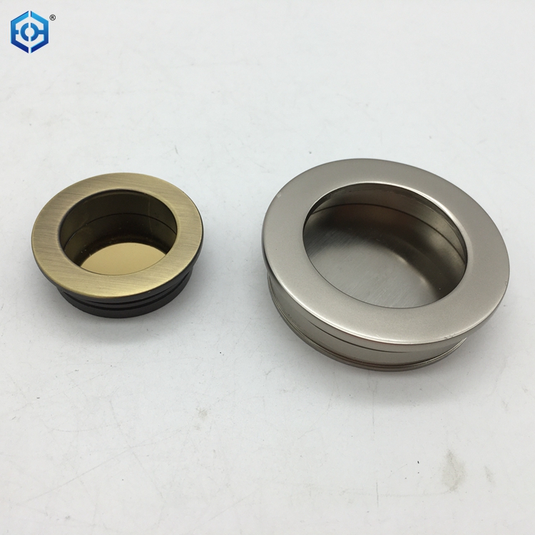 polished chrome door handles