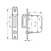 Stainless Steel (YD-003) Sliding Glass Door Lock