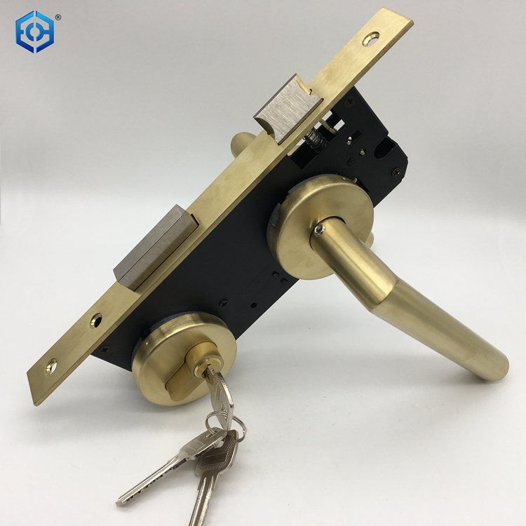 pocket door lock with key