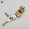 Euro Profile Mortice Lock Brass Core Body Double Open Cylinder Door Lock with Normal Key 
