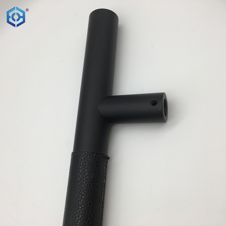 top handle pouch in signature leather