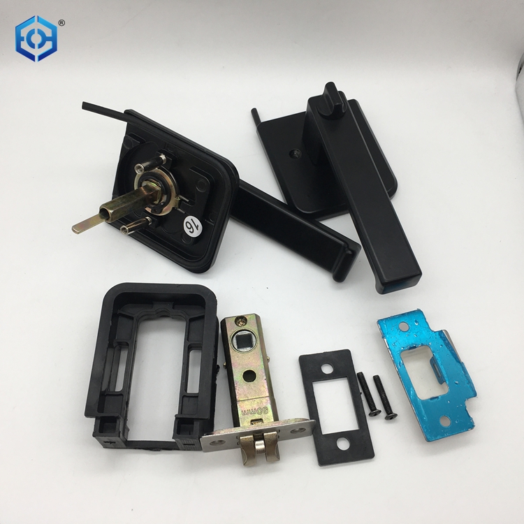 glass door lock bottom