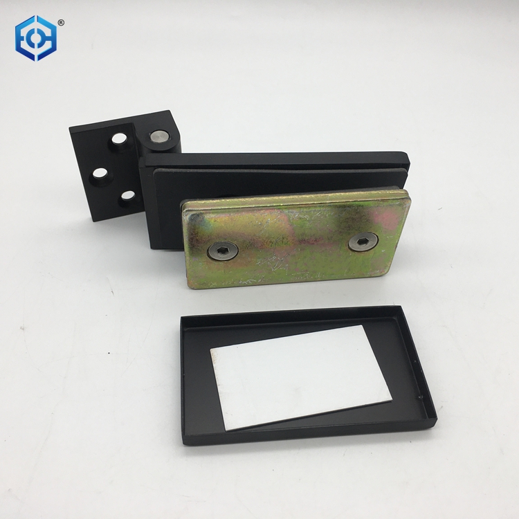 Silver Glass Door Hardware Aluminum Wall To Glass Door Pivot Hinge