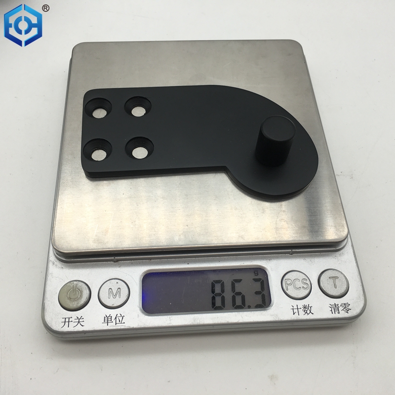 Black Stainless Steel Offset Pivot Hinge For Glass Door Bottom Left