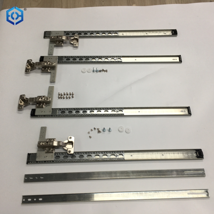 Satin Nickel Pivot Door Slide Hardware Inset Application Self Closing