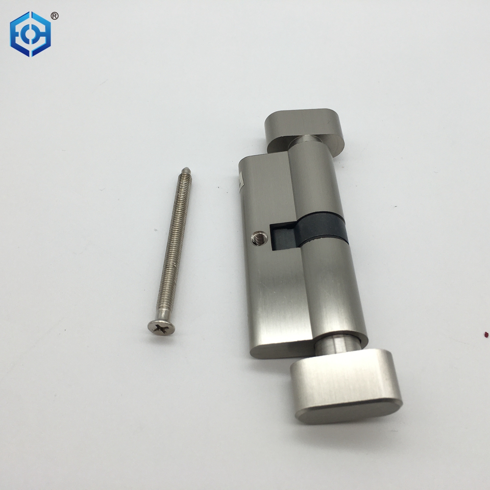 ECH Brass Euro Cylinder Lock with Double Thumbturn Both Sides