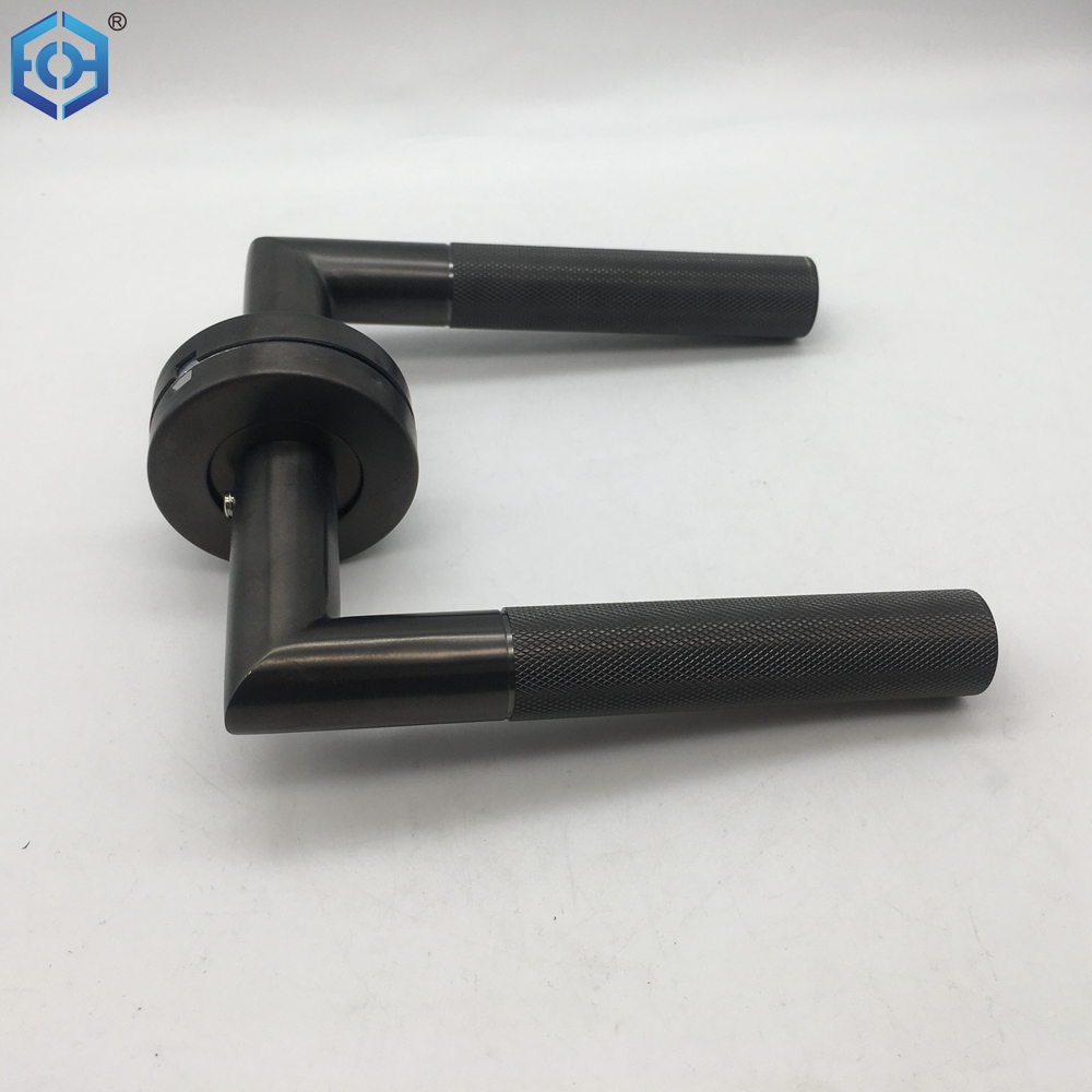 knurled satin brass handles