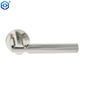 Satin Nickel Finish Heavy Duty Stainless Steel Solid Lever Handle On Rose