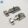 Surface Mounted Door Latches Stainless Steel 2/3/4 Inch Long Double-ended Bolt Silver Sliding Lock