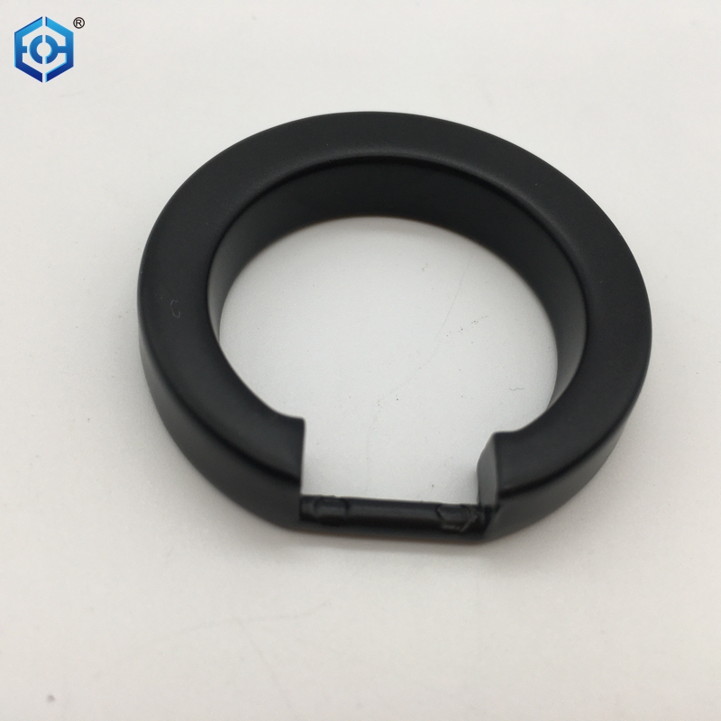 Black Zinc Alloy Round Conceal Ring Furniture Pull Handle Door Drawer Finger Pull Knobs Ring Pull