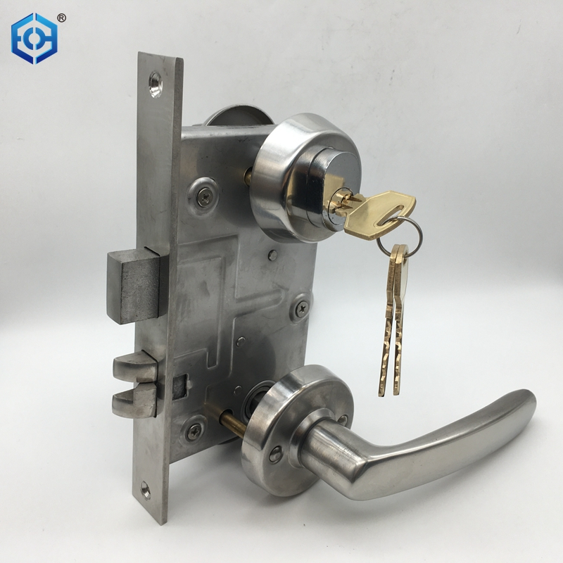 Marine Cylinder Mortise Lock with Lever Handles Lock