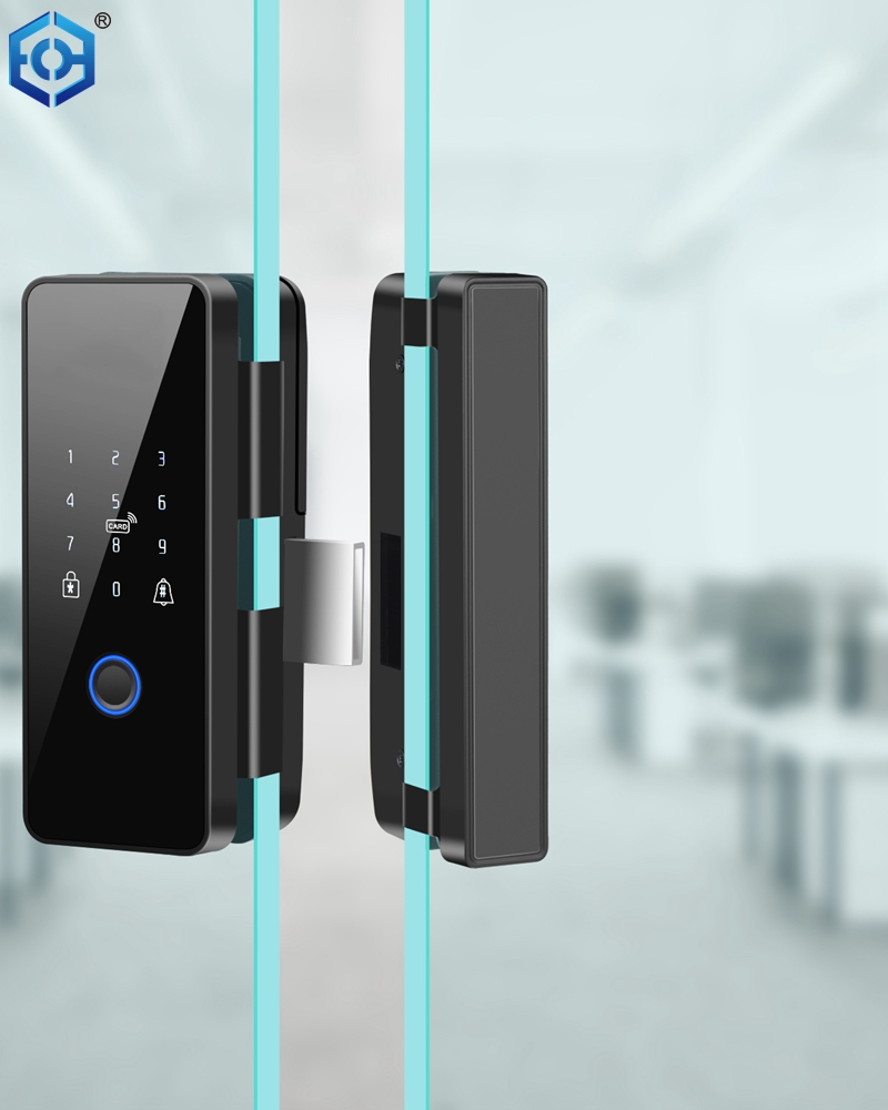 Smart Lock for Glass Door Biometric Fingerprint Lock TTlock Tuya Wifi Electronic