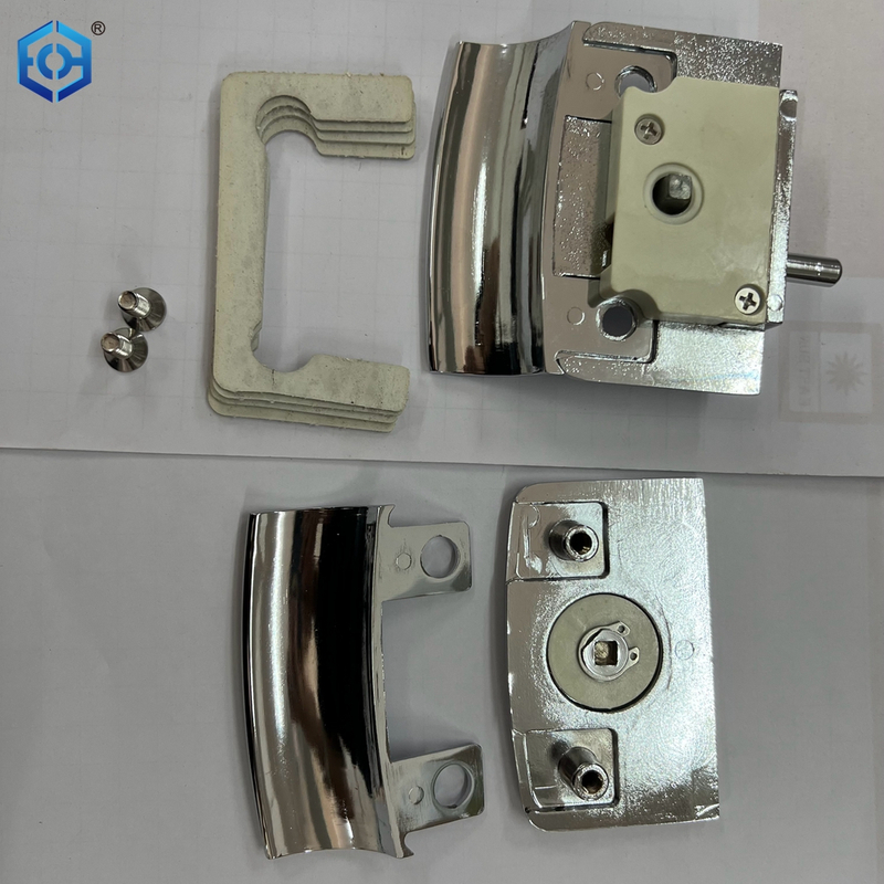 Chrome Polish Stainless Steel Swing Bathroom Glass Door Lock with Indicator