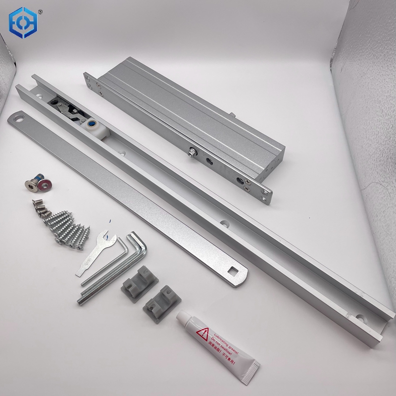 Ultrathin Aluminum Anti-Fire Hydraulic 23MM Slim Concealed Door Closer Bearing 25-45kg