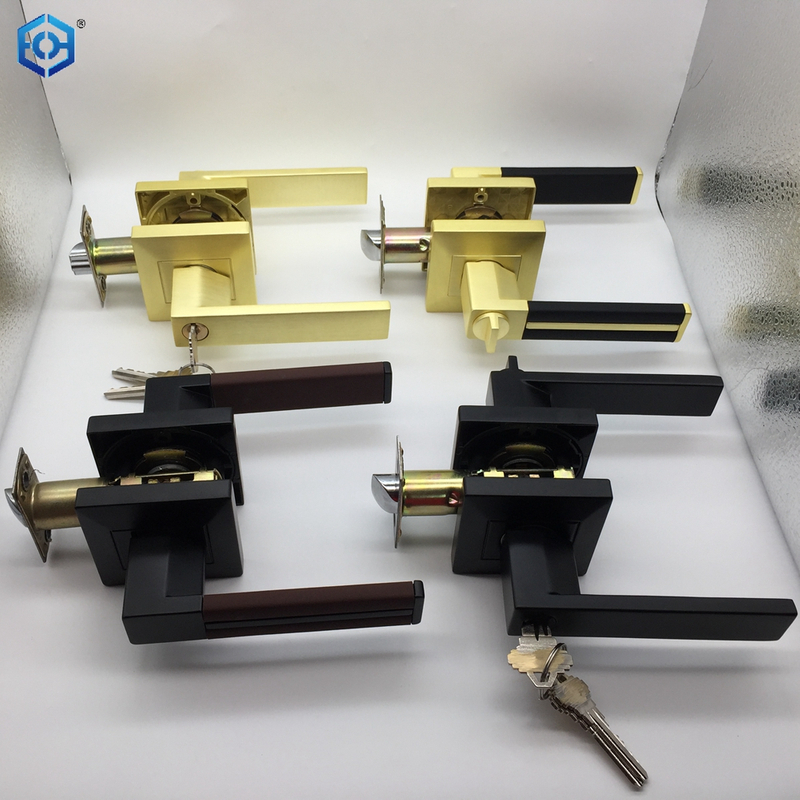 Zinc Alloy Heavy Duty Contemporary Design Door Lock Concealed Screws Installation Lever Handle Lock