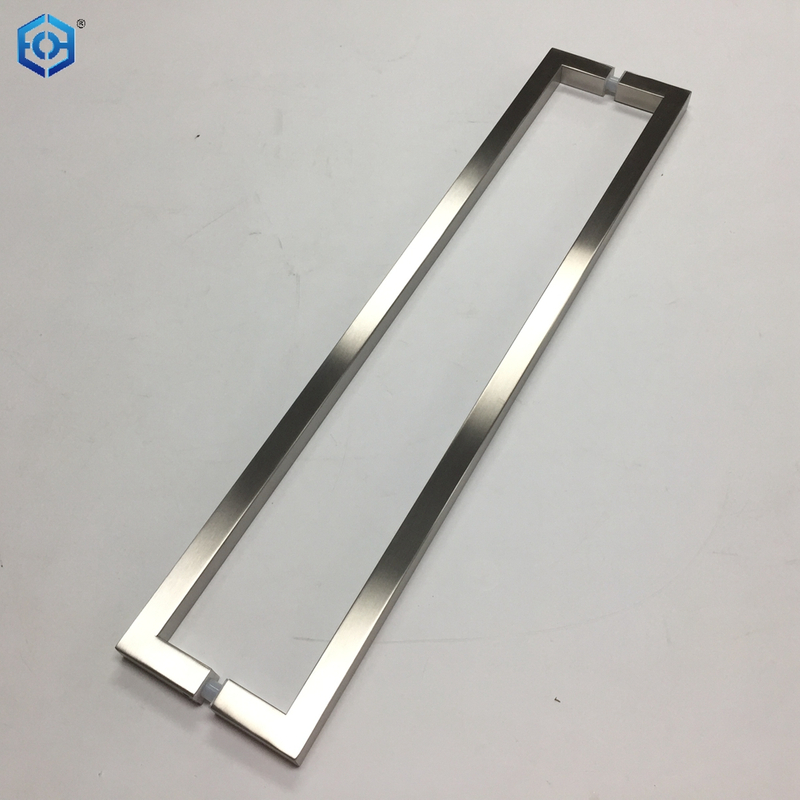 AB Stainless Steel Square Hollow Tube Glass Door Pull Handles