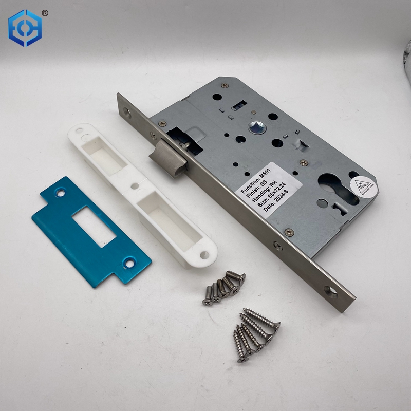 CE En 12209 Stainless Steel Fire Rated Passage Door Latch Mortise Lock