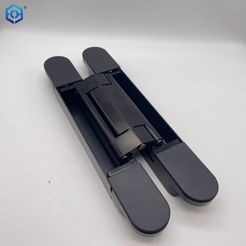 120KG Black Zinc Alloy Heavy Duty 3D Adjustable Concealed Hinge