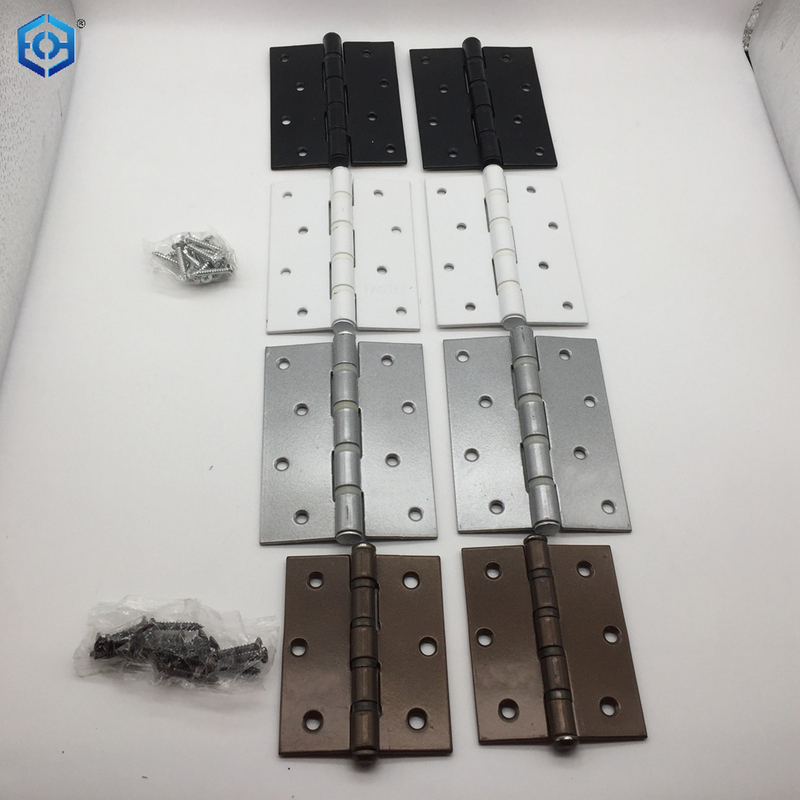 4 Inch Square Door Hinges Brushed Nickel With Square Corner Interior Door
