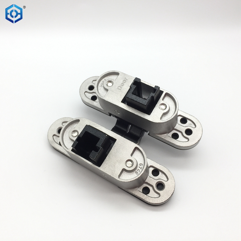 Modern Soft Close 40mm Thickness Silver Stainless Steel 3D Adjustable 180 Degree Hidden Door Hinges 