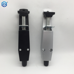 Silver And Black Heavy Duty Spring Loaded Step Down Door Stopper