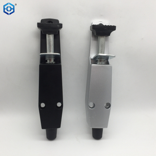 Silver And Black Heavy Duty Spring Loaded Step Down Door Stopper