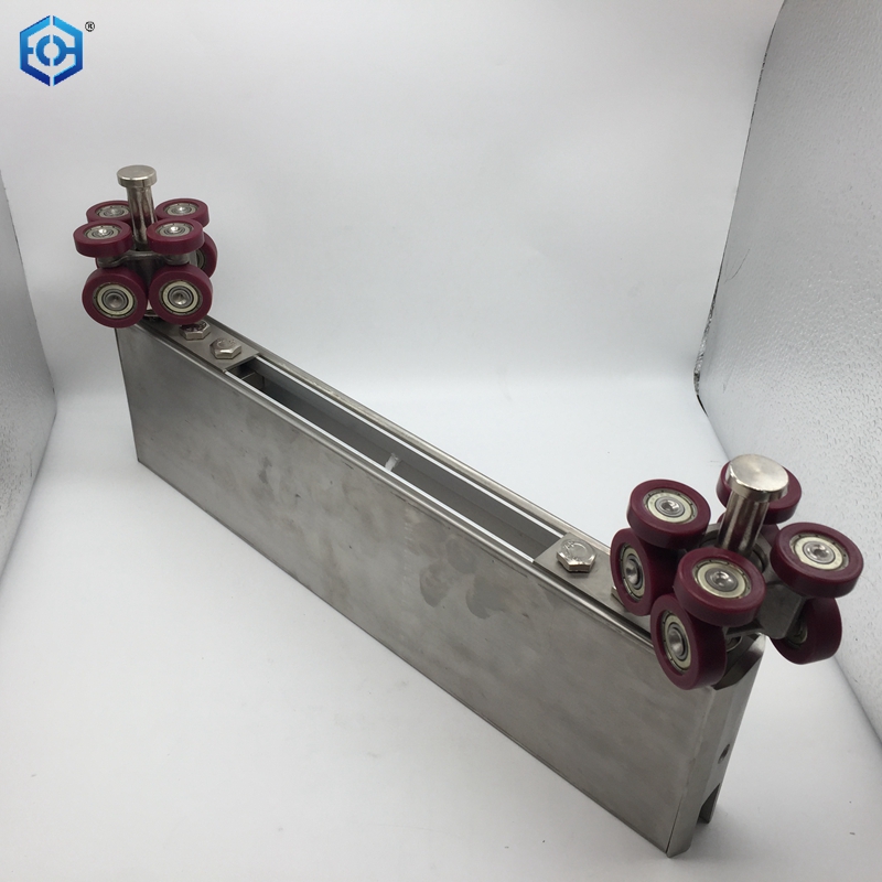 Top sell commercial used bi fold screen door frameless glass folding door