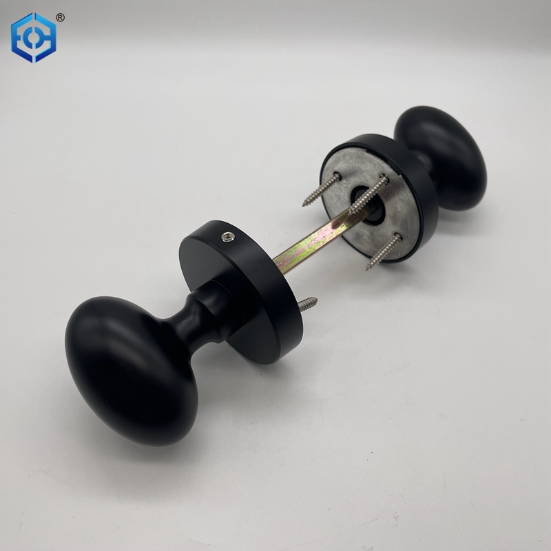 Passage Interior Door Knob Single Or Double Side Zinc Alloy Keyless Round Doorknob Lock