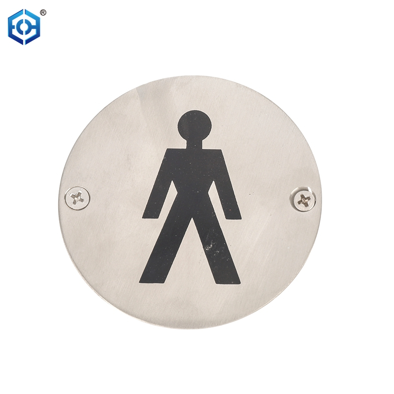 Stainless Steel Wall Sticker Male Female Restroom Signs Men Women Bathroom Plaques For Door