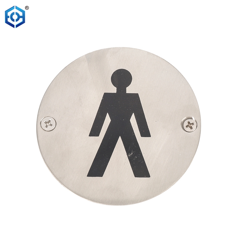 Stainless Steel Wall Sticker Male Female Restroom Signs Men Women Bathroom Plaques For Door