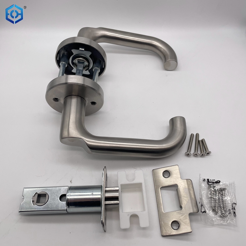 Stainless Steel 304 Grade 1 Passage USA Cylindrical Lever Lockset 