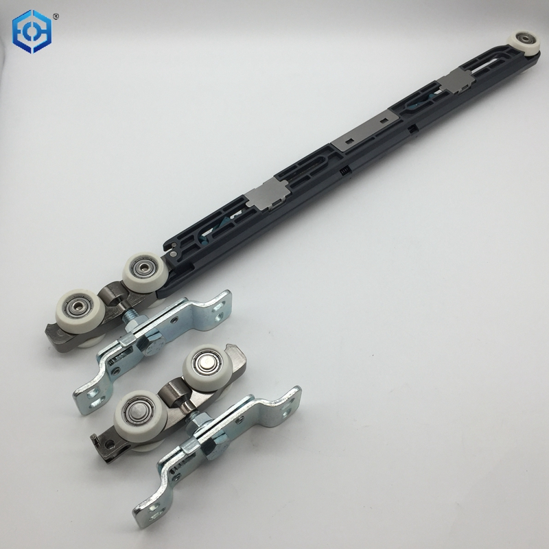 Pocket Door Roller with 60kg Soft Close Mechanism Two-Way Soft Close Pocket Door Hanger Double Sided Pocket Door Hardware