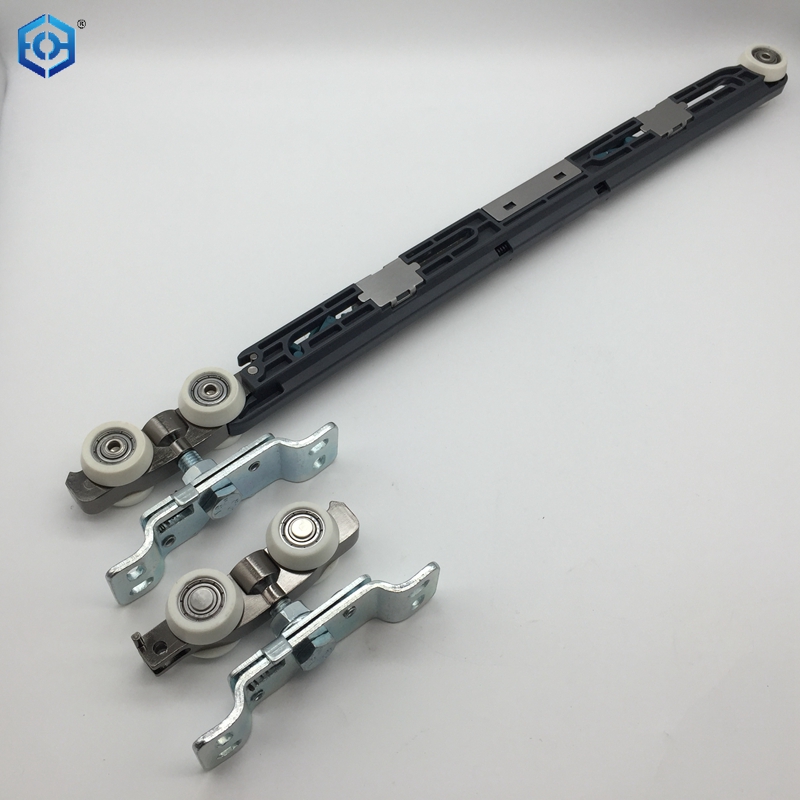 Pocket Door Roller with 60kg Soft Close Mechanism Two-Way Soft Close Pocket Door Hanger Double Sided Pocket Door Hardware