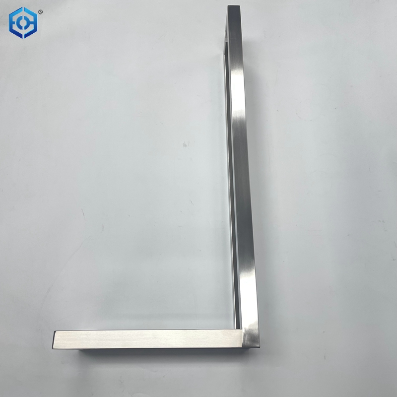 Stainless Steel Push Pull Door Handle L Shape Panic Handle