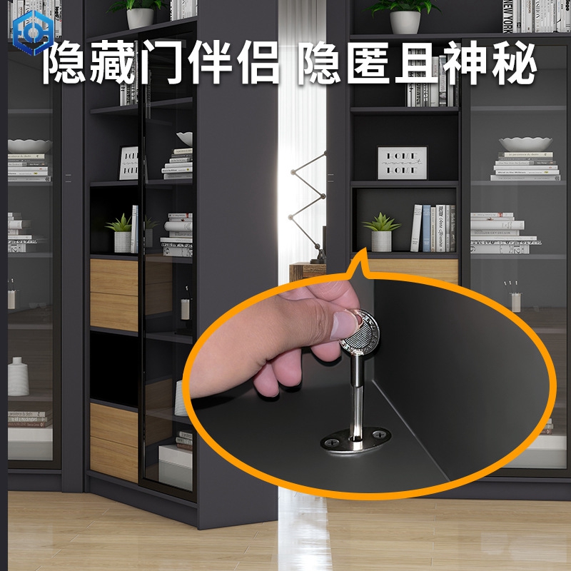 Invisible Door Secret Room Door Hardware Sliding Cabinet Heavy Duty Bookcase Type Door Rotating Cabinet Door Hinge