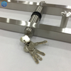 Silver Stainless Steel Square Tube Locking Ladder Pulls for Glass Doors