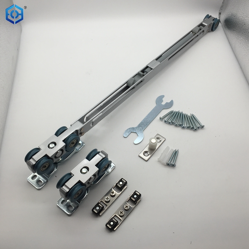 Hydraulic Both Way Soft Closing Sliding Wooden Door Roller Max Capacity 80kg