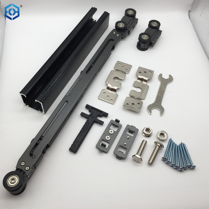 Metal And Plastic Soft Close Heavy Duty Sliding Door Roller for 60- 120kg Wooden Door