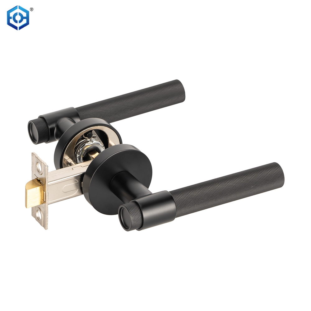 Black Brass Heavy Duty Entry Door Lock with Keys for Exterior Interior Doors
