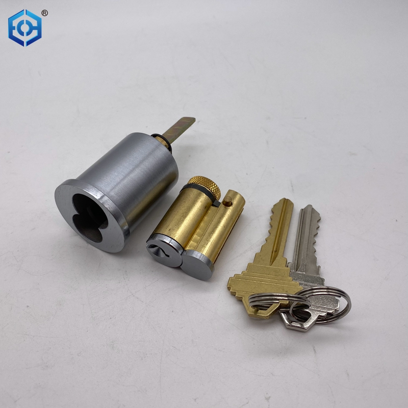 Brass Interchangeable Removable Large 8-shaped American Standard LFIC Large Format IC Core Lock Cylinder