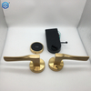 Golden Security Lever Handle Card Smart Lock for Hotel Apartment Dormitory
