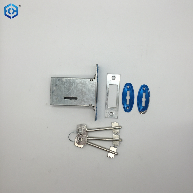 Steel Mortise Lock 44mm Backset Deadbolt Lock with 3 Keys 