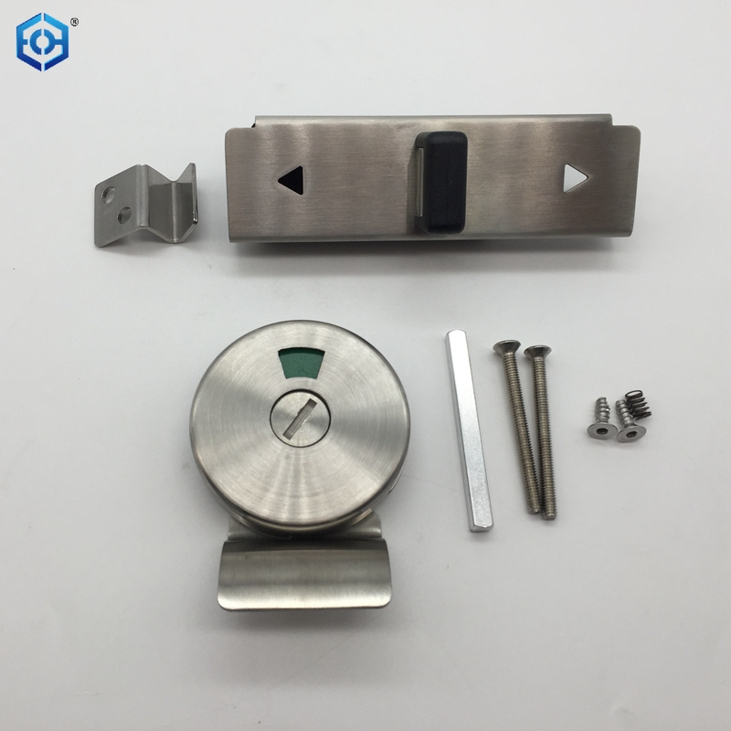 Bathroom Thumb Turn with Indicator 6mm in Satin Stainless Steel 316