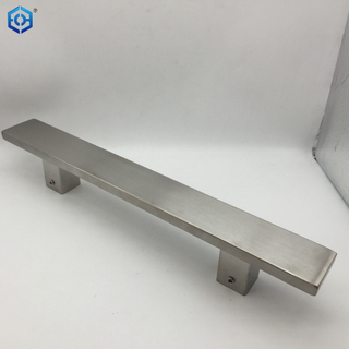 Square Glass Door Handles Stainless Steel Single Sided Door Sliding Pull Handle