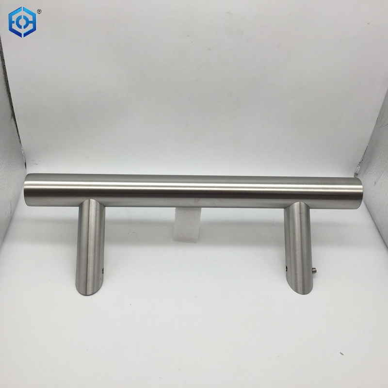 Stainless Steel 304 Offset Round Style Back To Back Glass Door Barn Door Push Pull Handle