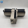 Satin Nickel Zinc Alloy Door Knob with Lock for Frameless Glass Door