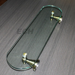 Brass and Glass Shelf Bathroom/Glass Shelf (GHT78022)