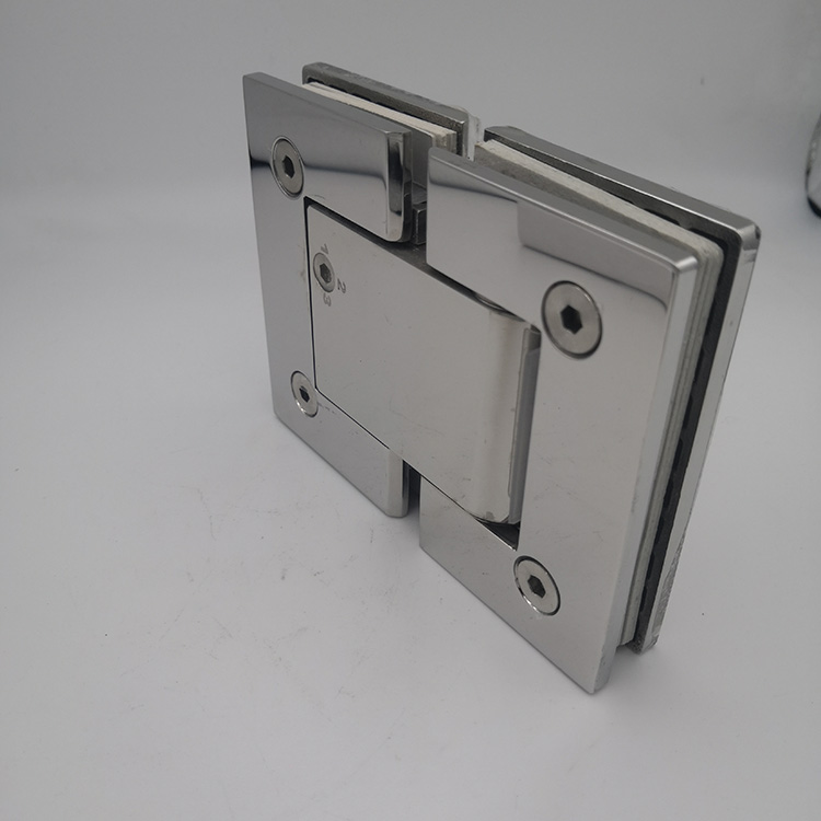 stainless steel 90/180 degree double side hydraulic adjust solf closed glass shower door pivot hinge